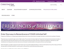 Tablet Screenshot of frequenciesofbrilliance.com